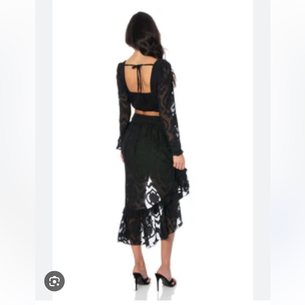 NWT HYPEACH Boutique High-Low Lace Skirt - Picture 4 of 9